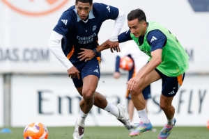 皇马今日训练：维尼修斯&姆巴佩室内训练，卡马文加继续恢复进程