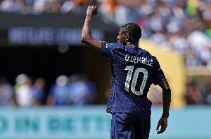 实至名归！登贝莱上赛季53场35球16助，随巴黎加冕四冠王