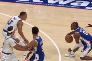 手感来了！马克西面对贝恩回拉三分命中&连中两记三分